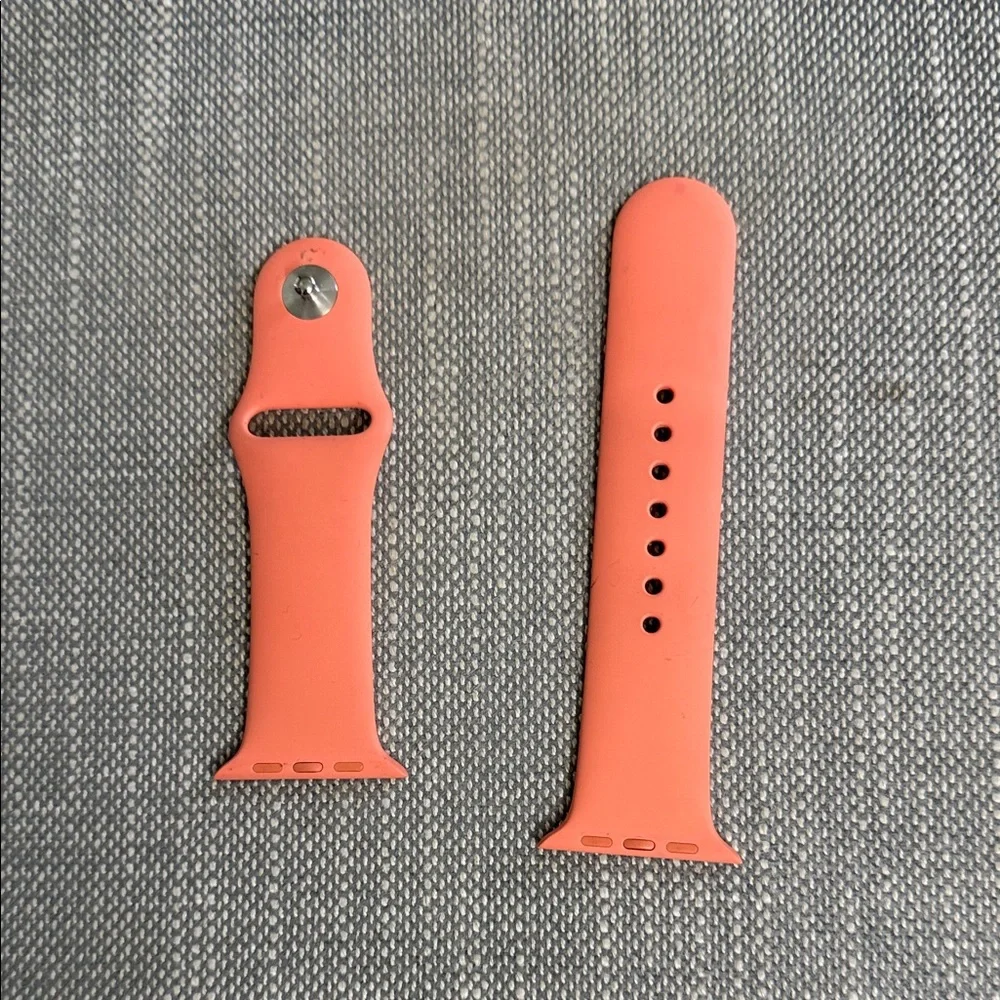 Apple Watch Orange Silicone Watch Band
